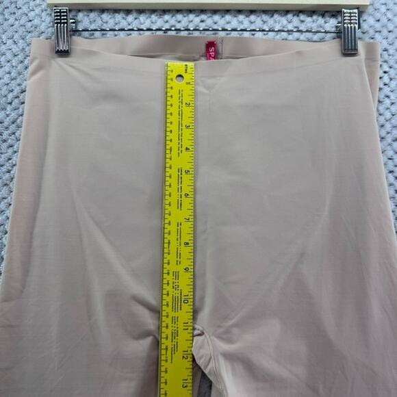 Spanx Shorts Womens Plus Size 1X Nude Beige Mid Thigh Shapewear Slimplicity - Picture 3 of 9